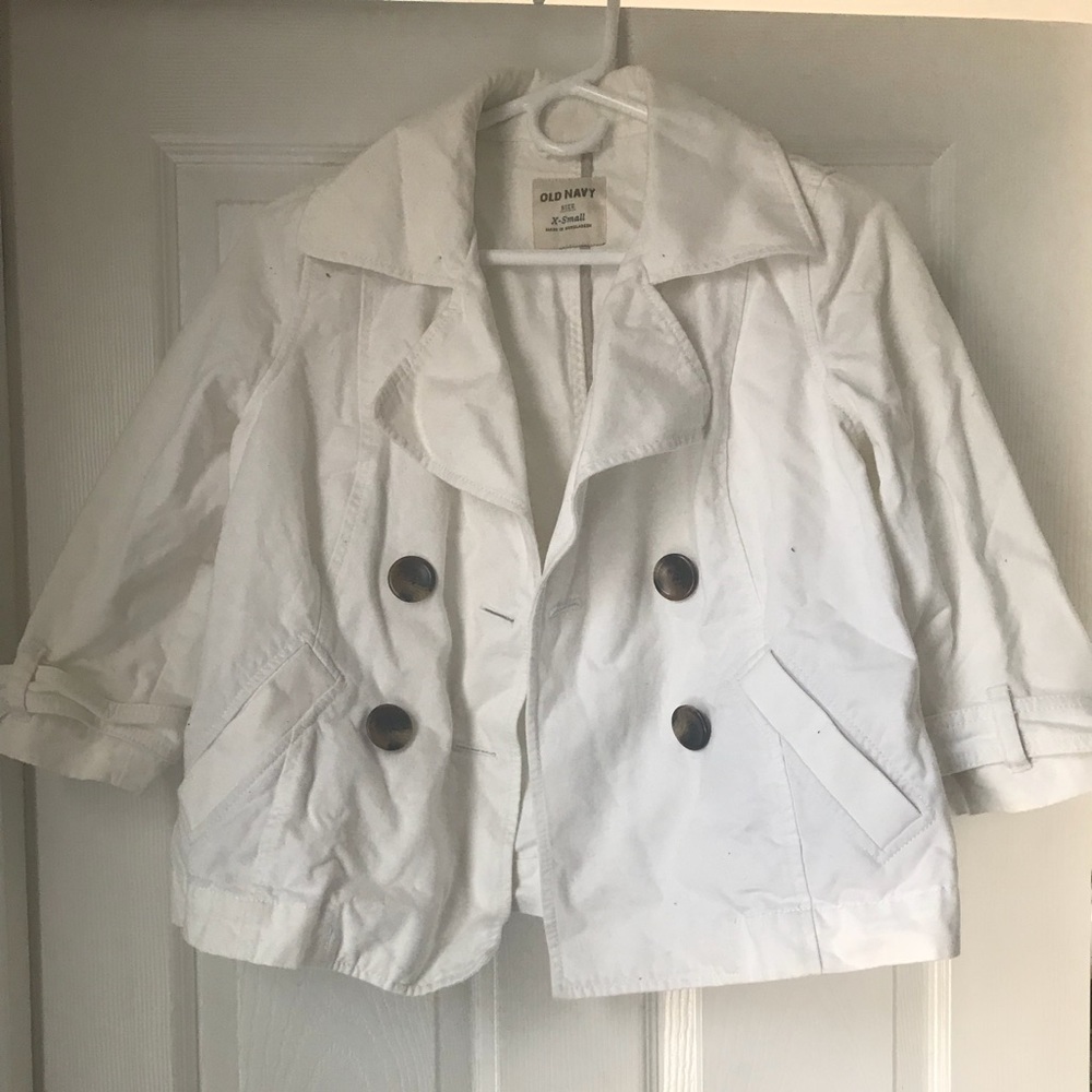 Boat Pea coat white old navy